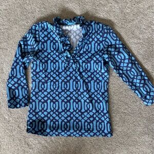 🌟 J.McLaughlin Geometric Print Long Sleeve Top 🌟